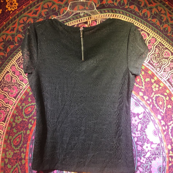Calvin Klein black cap sleeve top - Picture 2 of 2
